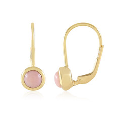 Pendientes en plata con Ópalo rosa