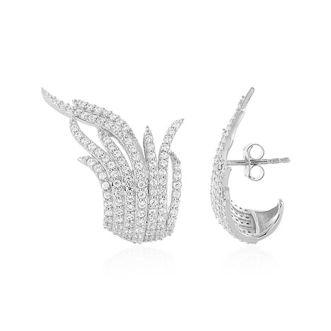 Pendientes en plata con Zircón (de Melo)