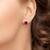 Boucles d'oreilles en or et Rubis du Mozambique (CIRARI)