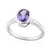 Zilveren ring met een lavendel amethist