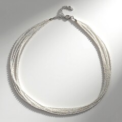Collana in argento con Topazio Bianco