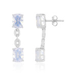 Blue Moon Quartz Silver Earrings