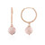 Pink Zebra Jasper Silver Earrings (MONOSONO COLLECTION)