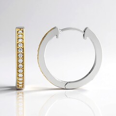Orecchini in argento con Diamante I1 (G)