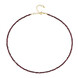 Collier en argent et Grenat du Mozambique