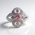 Anello in argento con Tormalina Rosa Nigeriana