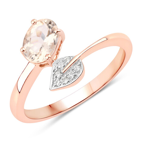 Anello in argento con Morganite