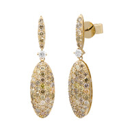Boucles d'oreilles en or et Diamant fancy SI2 (CIRARI)
