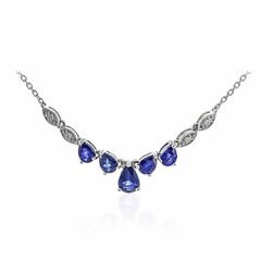 Blauer Ceylon-Saphir-Goldcollier (CIRARI)
