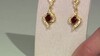 Pendientes en plata con Granate de Mozambique