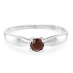 Bague en argent et Grenat du Mozambique