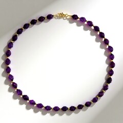 Collana in argento con Quarzo Porpora