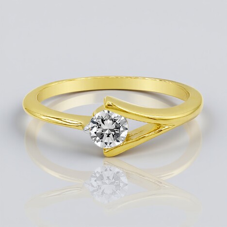 Anello in oro con Diamante SI1 (G) (Annette)
