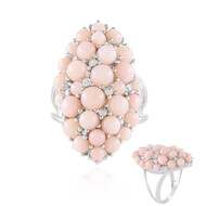 Pinkfarbener Opal-Silberring (de Melo Essence)