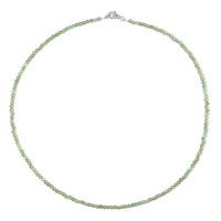 Collana in argento con Apatite Verde