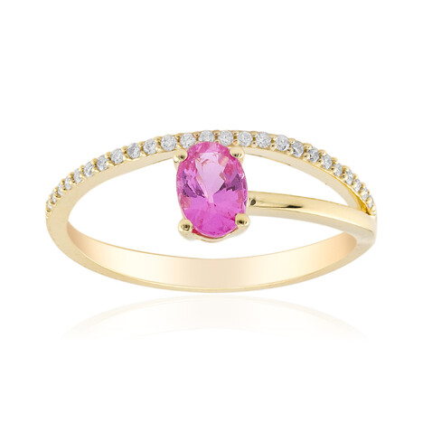 Bague en or et Saphir parme (CIRARI)