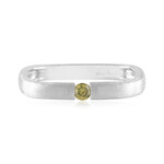 Anillo en plata con Diamante amarillo I2 (de Melo)