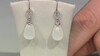 Zilveren oorbellen met Witte Chalcedonen