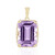 Zilveren hanger met een lavendel amethist
