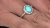 Zilveren ring met een Sleeping Beauty Turkoois (Faszination Türkis)