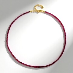 Collana in argento con Rubino