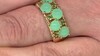 Zilveren ring met chrysopraasstenen (KM by Juwelo)