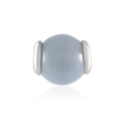 Colgante en plata con Angelita azul