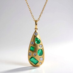 Collana in oro con Smeraldo Zambia AAA (CIRARI)