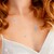 Blauer Chalzedon-Silbercollier