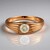 Anello in oro con Diamante Rose de France VS1 di Argyle (Annette)