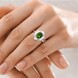 Russian Diopside Silver Ring