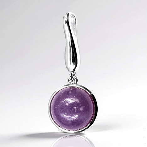 Ciondolo in argento con Lepidolite