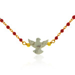 Zilveren halsketting met een parelmoer (Joias do Paraíso)