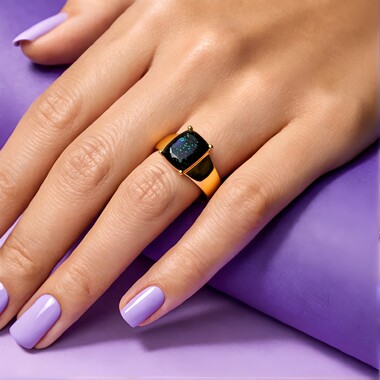 Anello in argento con Opale Honduras