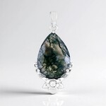 Ciondolo in argento con Agata Muschiata