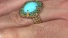 Anillo en plata con Turquesa bella durmiente (Gems en Vogue)