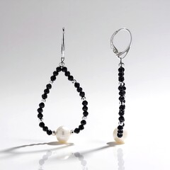 Orecchini in argento con Perla d'Acqua Dolce Bianca