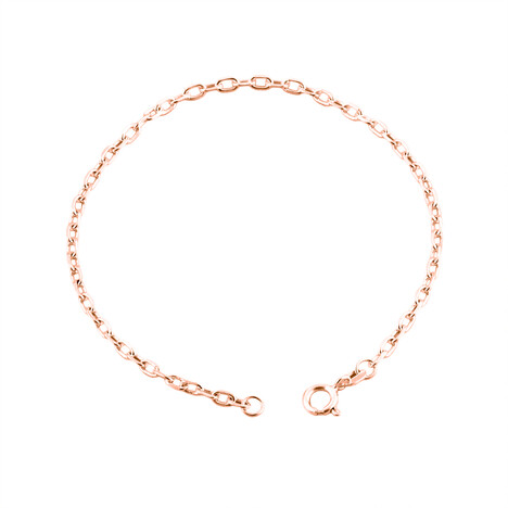 Silber-Ankerkette - 1,85 g - 50 cm - rosévergoldet