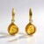 Orecchini in argento con Ambra Baltica Cognac (dagen)