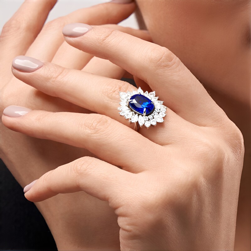 Zilveren ring met een Nepal Kyaniet