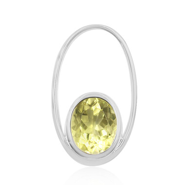 Ciondolo in argento con Quarzo Ouro Verde (MONOSONO COLLECTION)