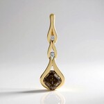 Ciondolo in oro con Diamante Champagne SI2 (de Melo)