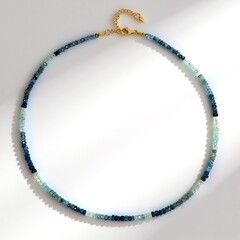 Collier en argent et Aigue-Marine Santa Maria