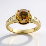 Anello in oro con Sfalerite (CIRARI)
