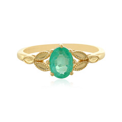 Russischer Smaragd-Silberring