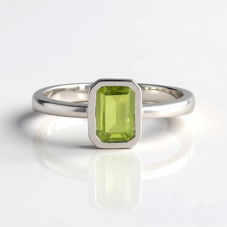 Anello in argento con Peridoto