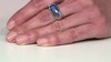 Zilveren ring met een Blauwe Minary Labradoriet (KM by Juwelo)