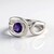 Anello in argento con Ametista Siberiana (de Melo Essence)