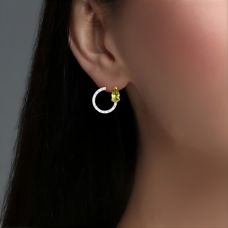 Pendientes en oro con Pallavine Kansas