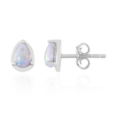 Australischer Opal-Silberohrringe